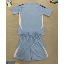 Otroški Nogometni dresi Španija Vratar Domači EP 2024 Kratek Rokav (+ Kratke hlače)